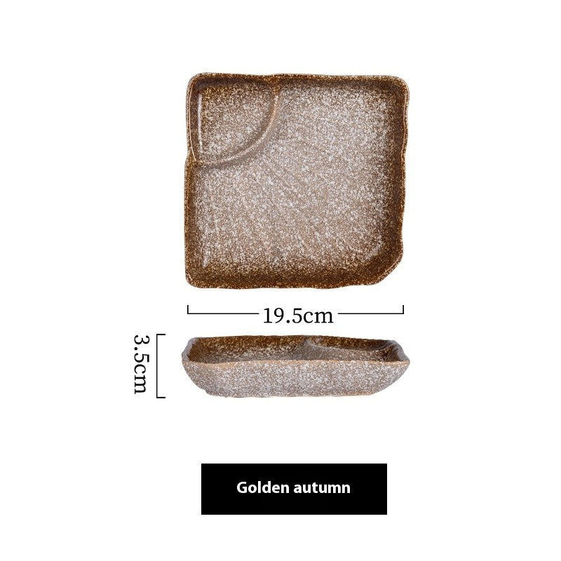 Glaze Craft Dumpling & Sauce Plate