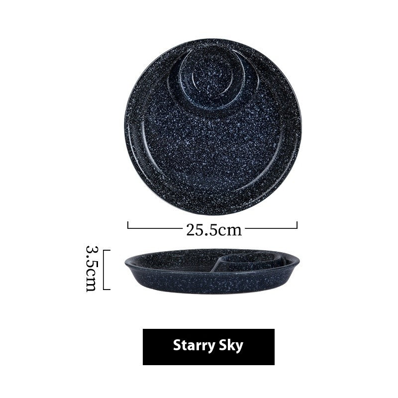 Glaze Craft Dumpling & Sauce Plate