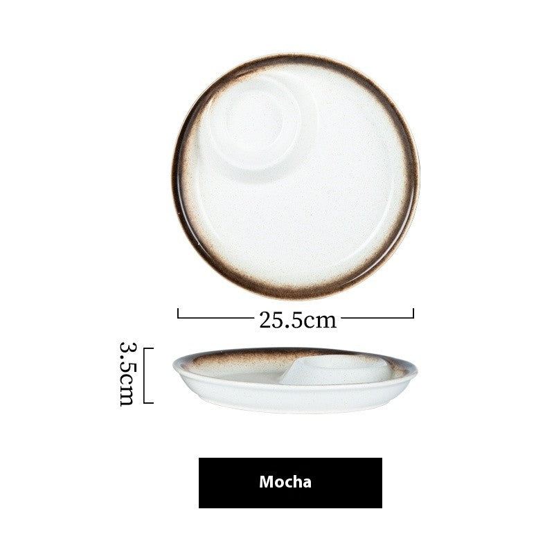 Glaze Craft Dumpling & Sauce Plate