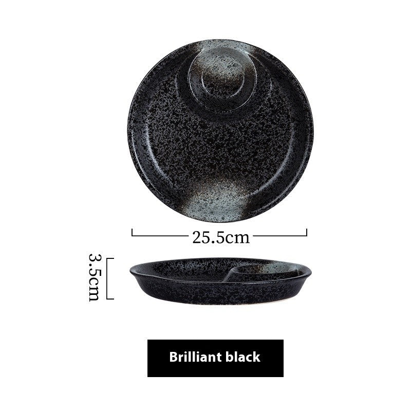 Glaze Craft Dumpling & Sauce Plate