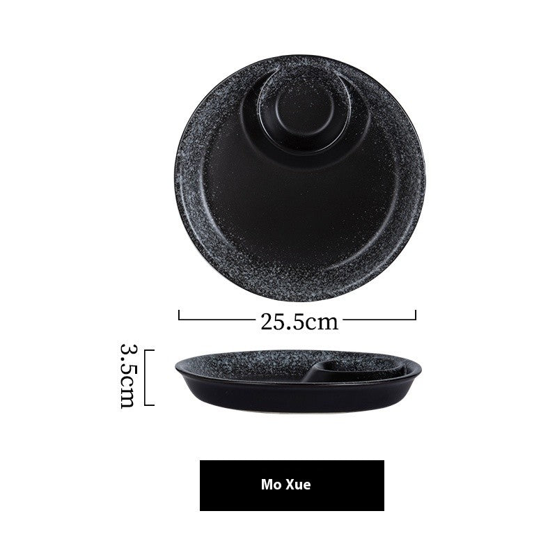 Glaze Craft Dumpling & Sauce Plate