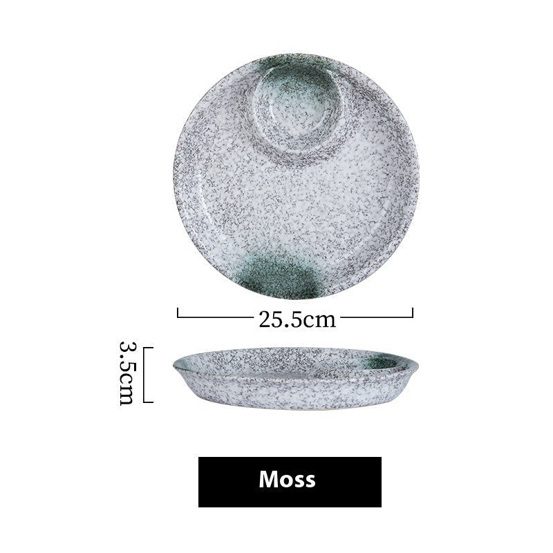 Glaze Craft Dumpling & Sauce Plate