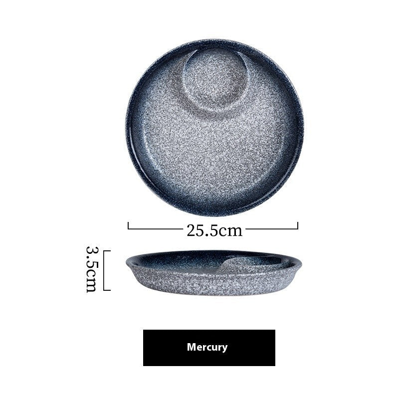 Glaze Craft Dumpling & Sauce Plate