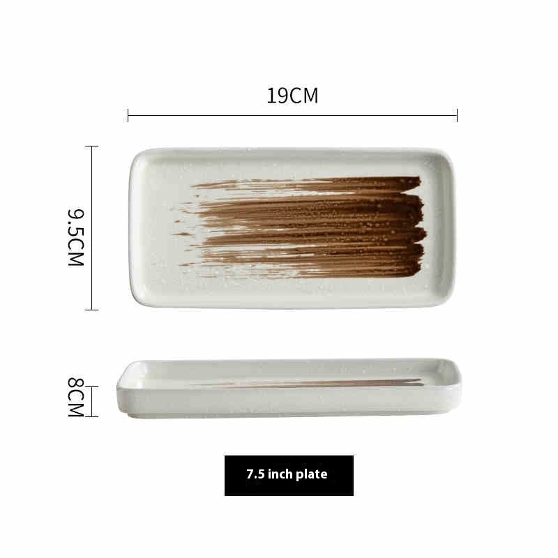 Horizon Ridge Rectangular Sushi Plate