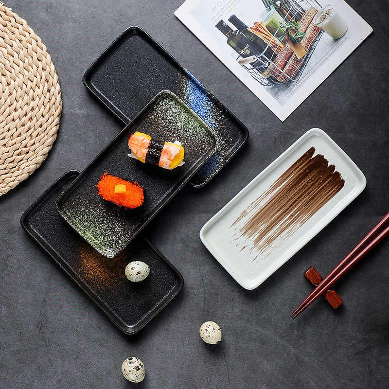 Horizon Ridge Rectangular Sushi Plate