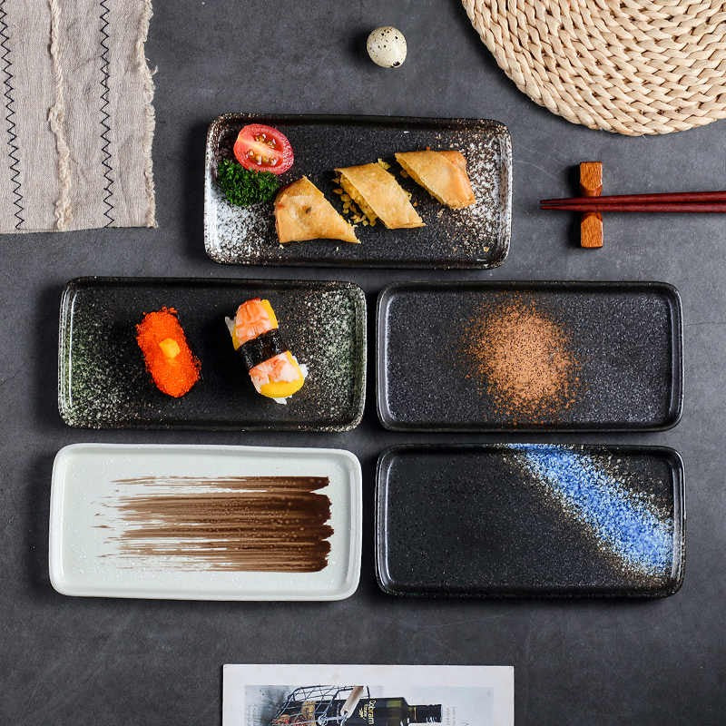 Horizon Ridge Rectangular Sushi Plate