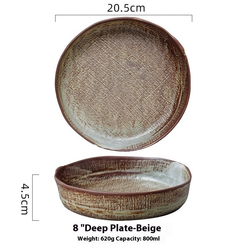 Kumo Vintage Deep Ceramic Plate