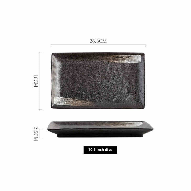 Lotus Edge Rectangular Serving Plate