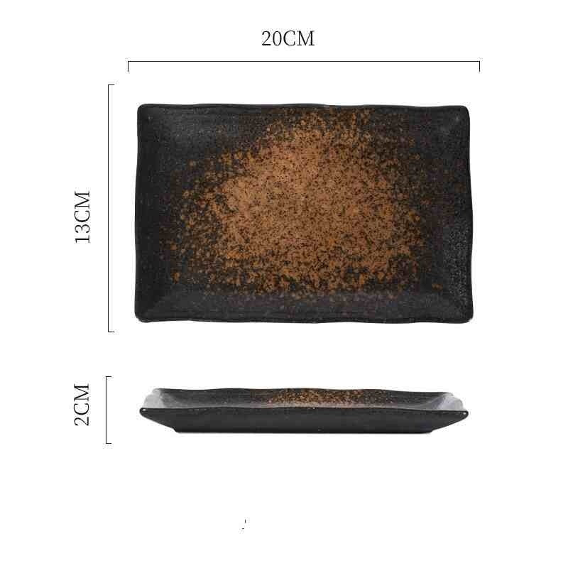 Lotus Edge Rectangular Serving Plate