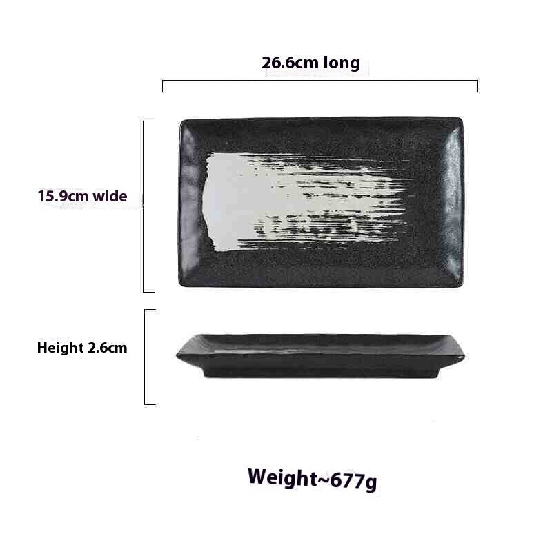 Lotus Edge Rectangular Serving Plate