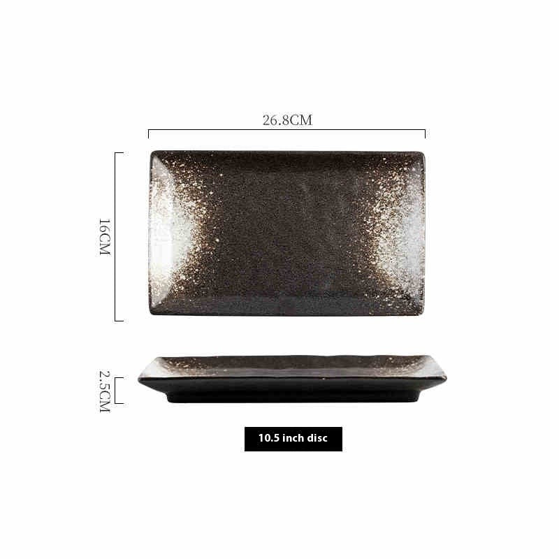 Lotus Edge Rectangular Serving Plate