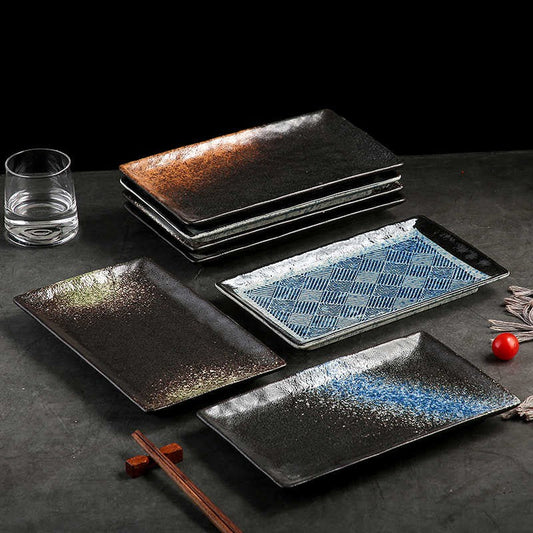 Lotus Edge Rectangular Serving Plate