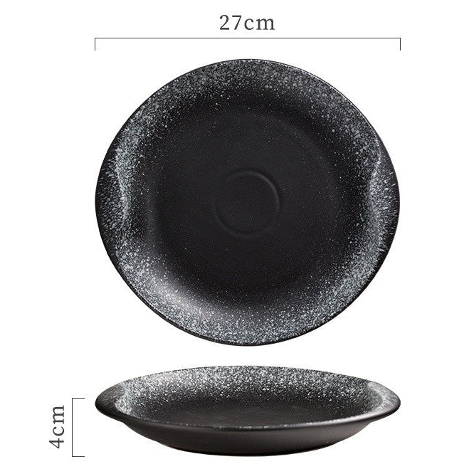 Luna Twin-Handle Ceramic Serving Plate