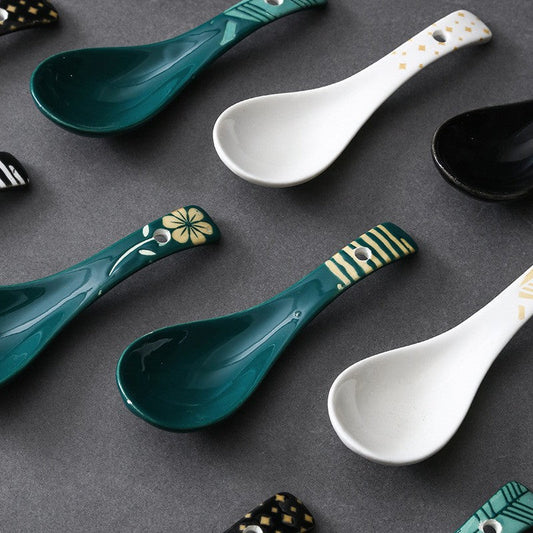 Meadowfolk Patterned Ceramic Spoon