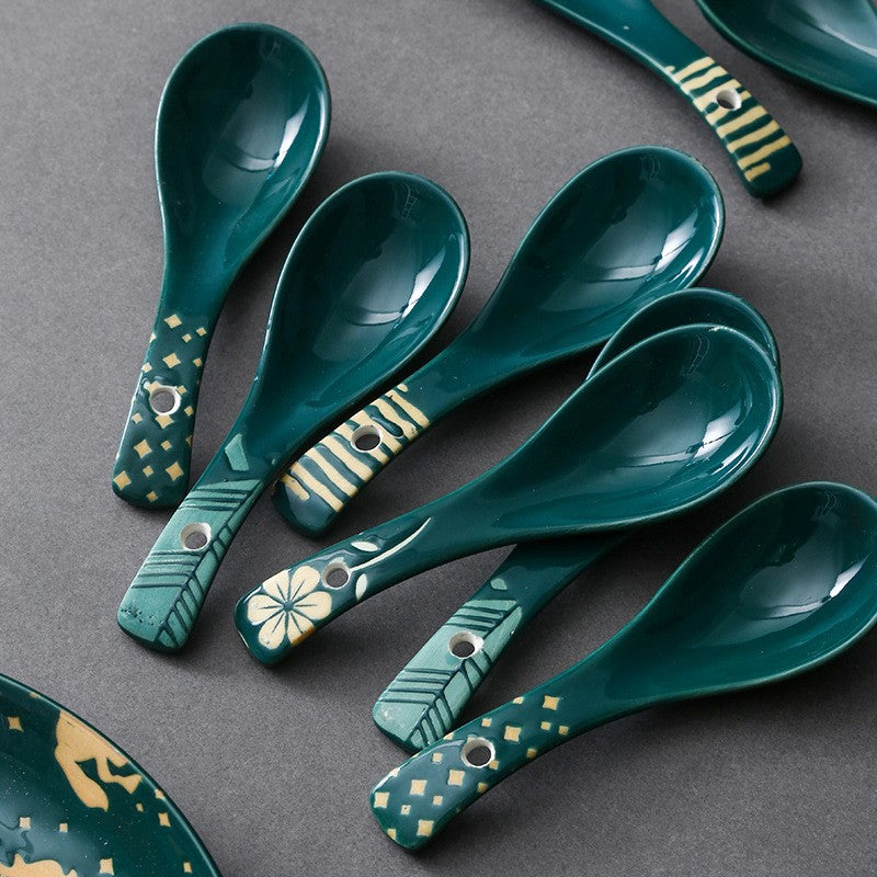 Meadowfolk Patterned Ceramic Spoon