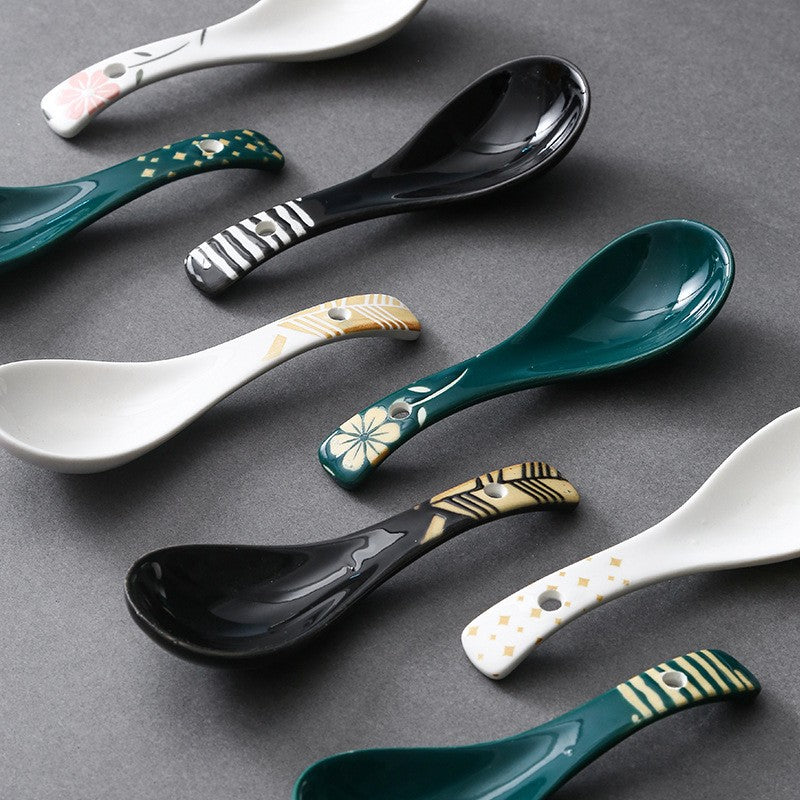 Meadowfolk Patterned Ceramic Spoon
