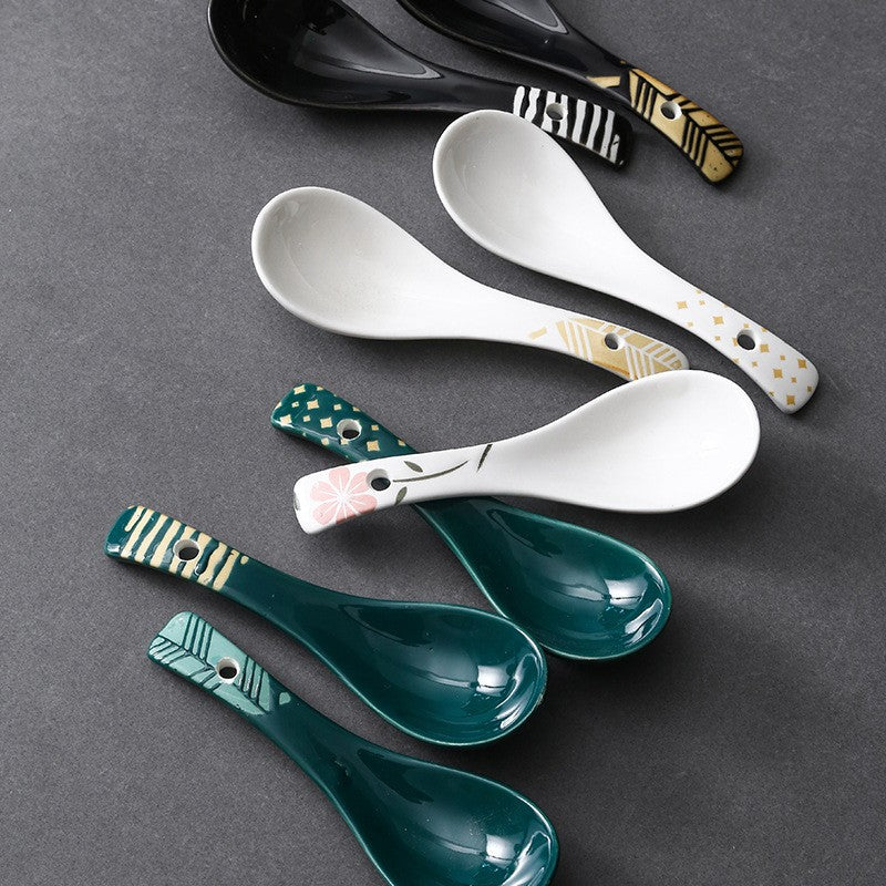 Meadowfolk Patterned Ceramic Spoon