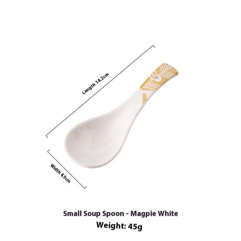 Meadowfolk Patterned Ceramic Spoon