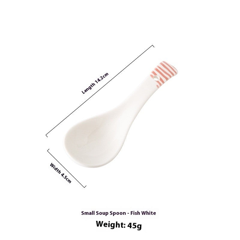 Meadowfolk Patterned Ceramic Spoon