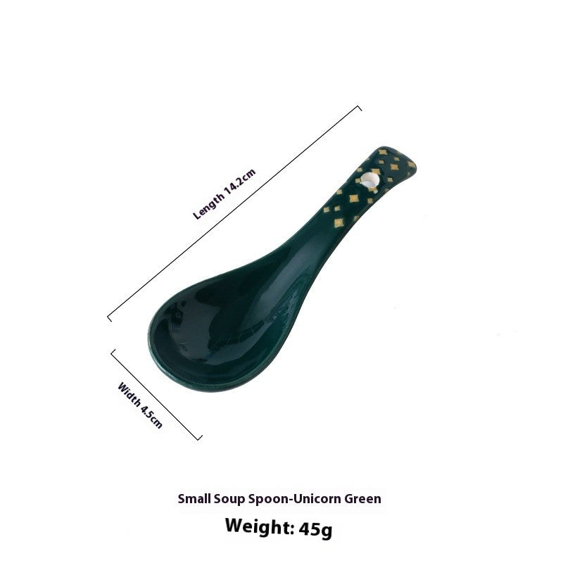 Meadowfolk Patterned Ceramic Spoon