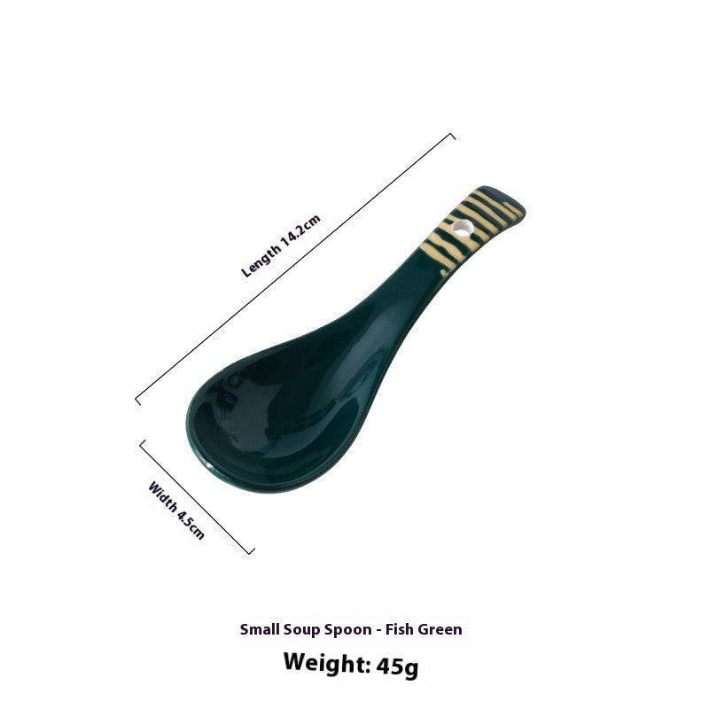 Meadowfolk Patterned Ceramic Spoon