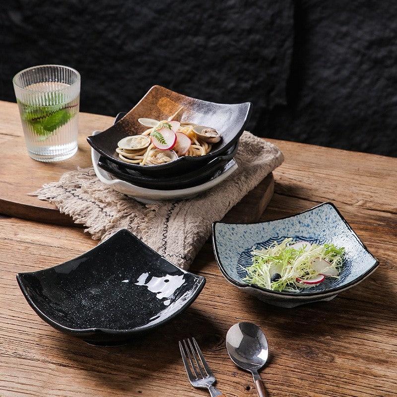 Meridian Four-Corner Stoneware Bowl