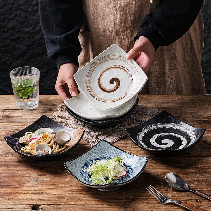 Meridian Four-Corner Stoneware Bowl