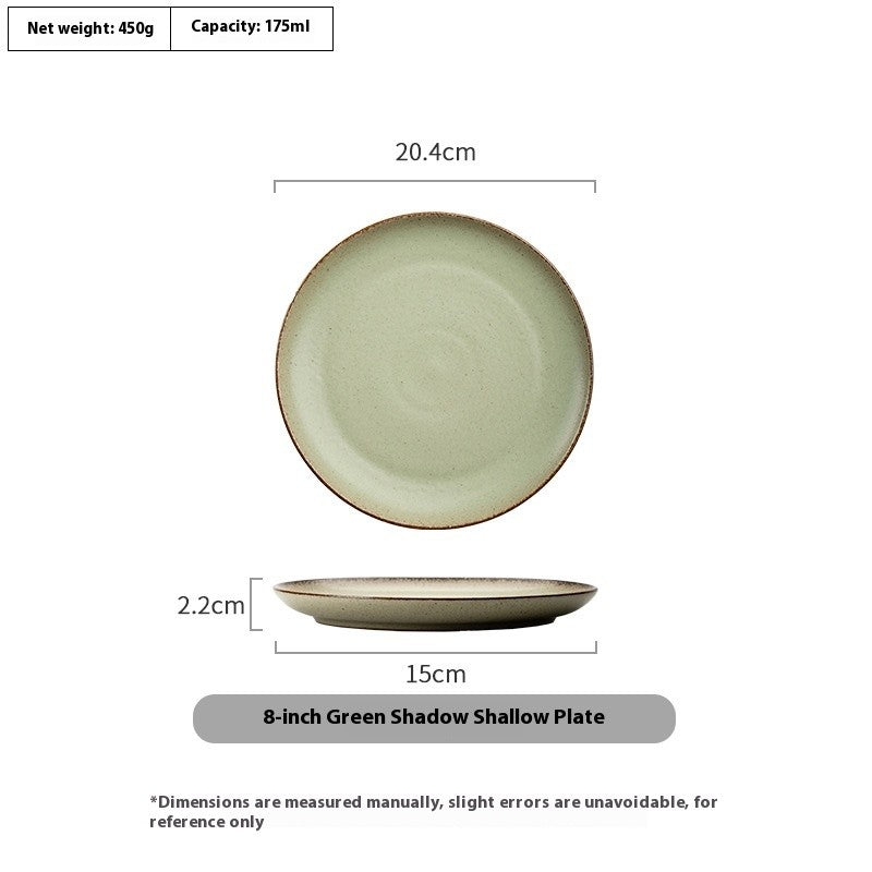 Mossglow Rustic Dining Plate