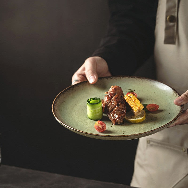 Mossglow Rustic Dining Plate