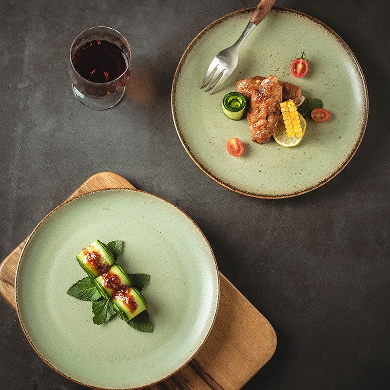 Mossglow Rustic Dining Plate