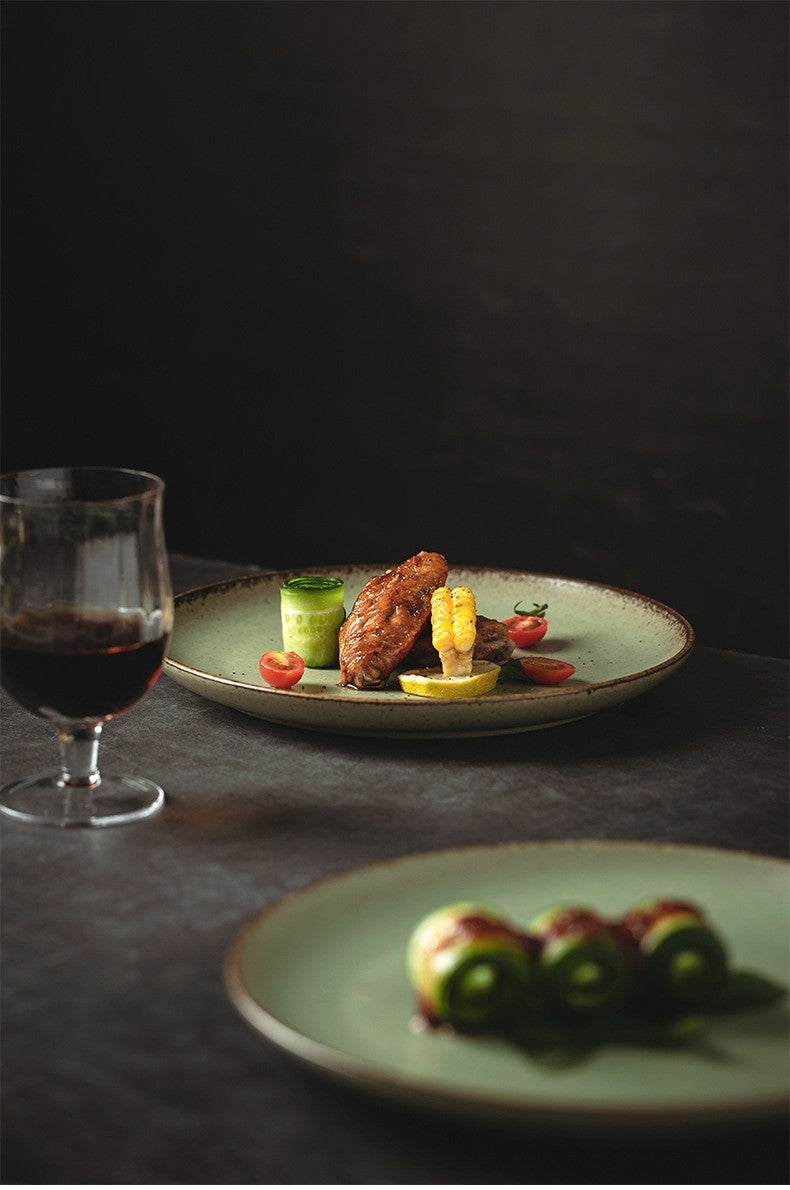 Mossglow Rustic Dining Plate