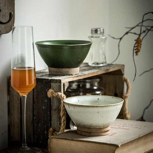 Moss Stone Tall Rice Bowl