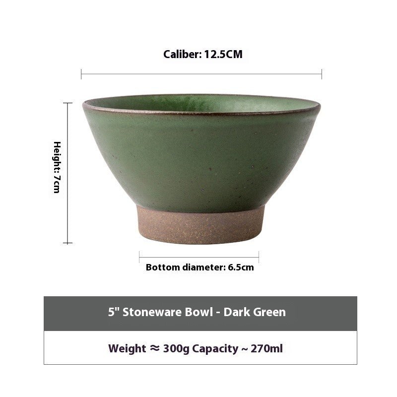 Moss Stone Tall Rice Bowl