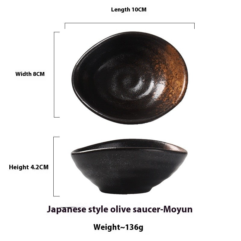 Olive Thread Oval Sauce Dish