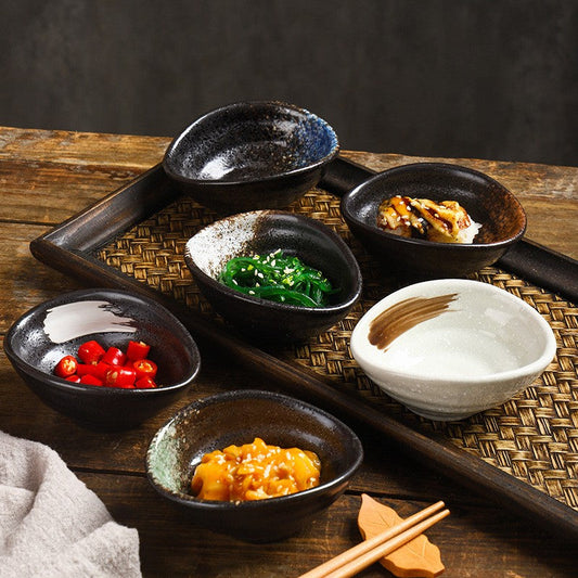 Olive Thread Oval Sauce Dish