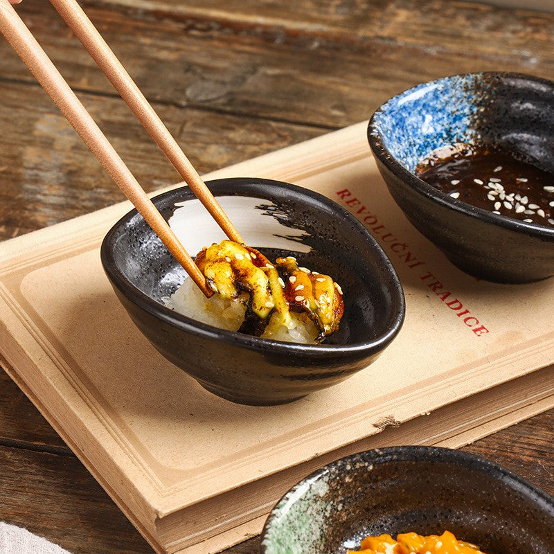 Olive Thread Oval Sauce Dish