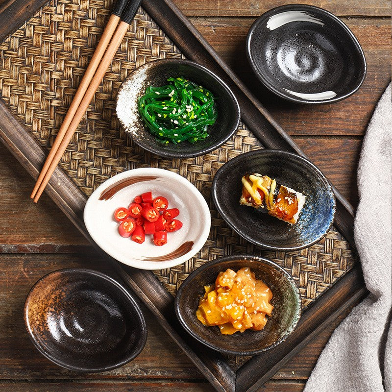 Olive Thread Oval Sauce Dish