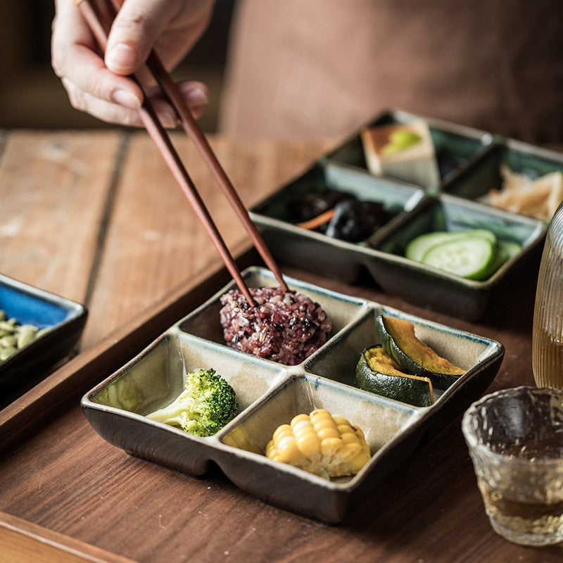 QuadraGlaze Four-Section Sauce Plate