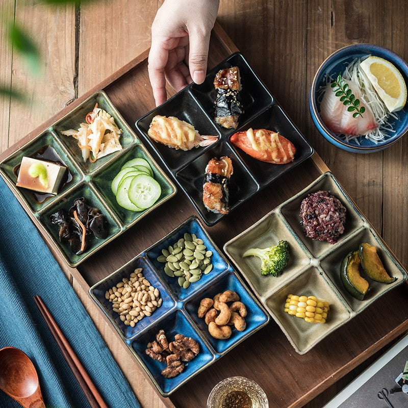 QuadraGlaze Four-Section Sauce Plate