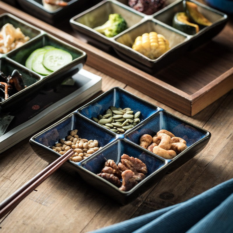 QuadraGlaze Four-Section Sauce Plate