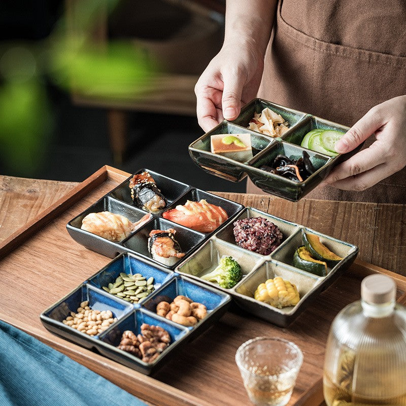 QuadraGlaze Four-Section Sauce Plate