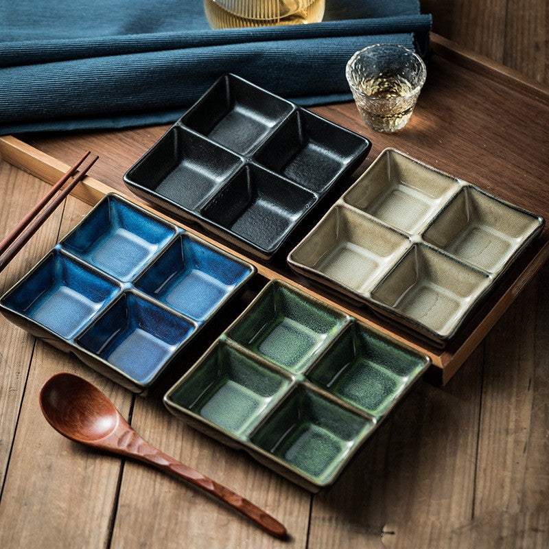 QuadraGlaze Four-Section Sauce Plate