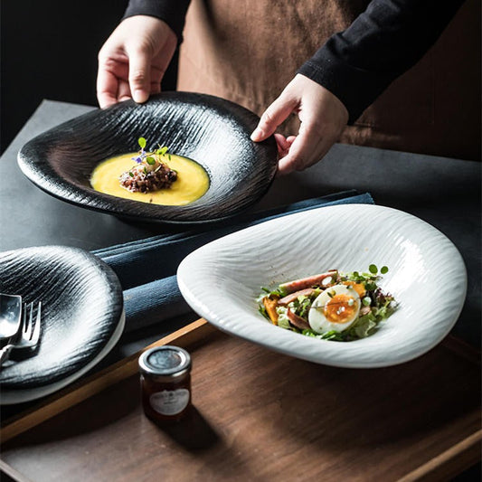 Quicksand Crest Porcelain Dessert Bowl