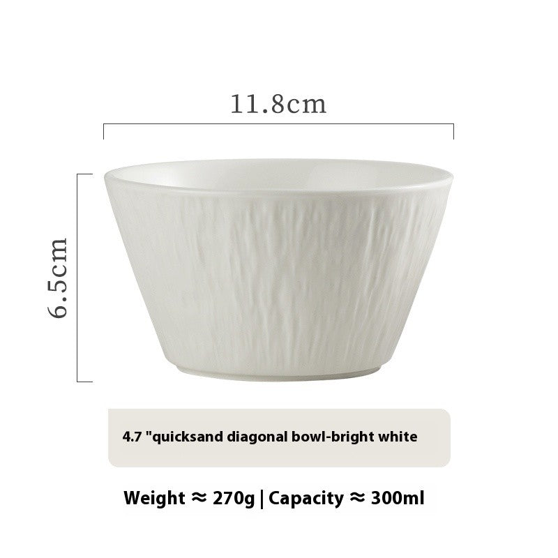 Quicksand Slope Ceramic Rice Bowl