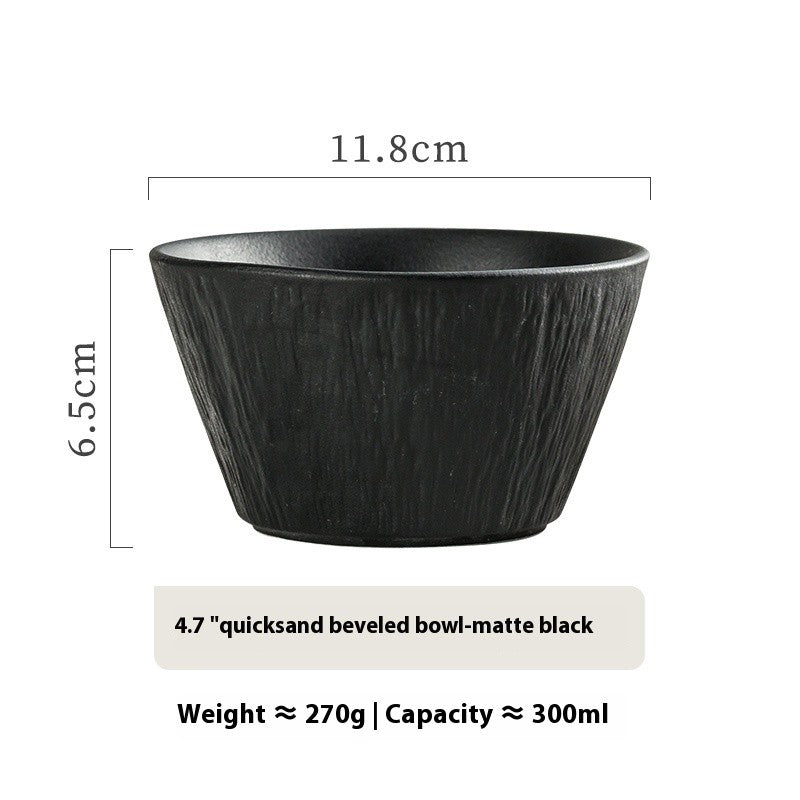 Quicksand Slope Ceramic Rice Bowl