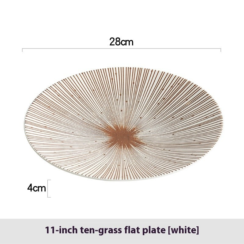 Tenstripe Retro Underglaze Plate