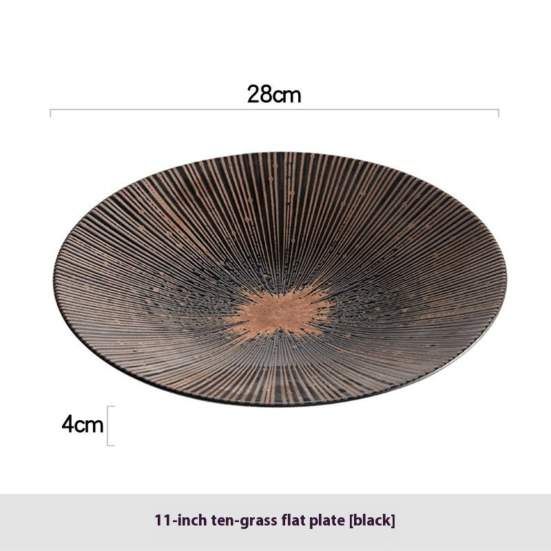 Tenstripe Retro Underglaze Plate