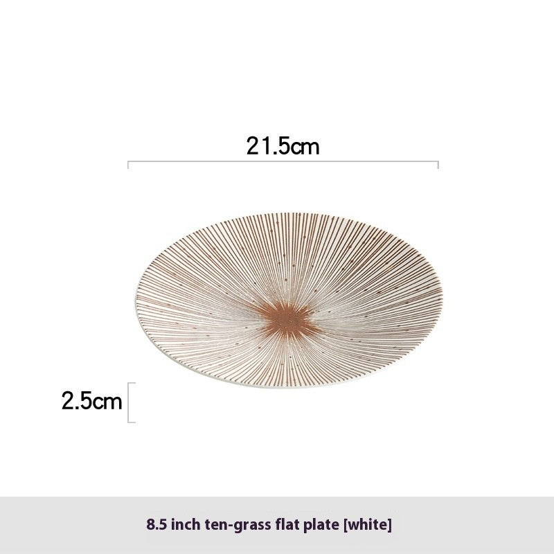 Tenstripe Retro Underglaze Plate