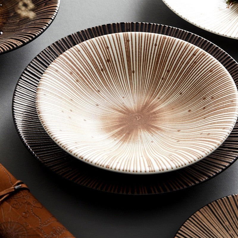 Tenstripe Retro Underglaze Plate