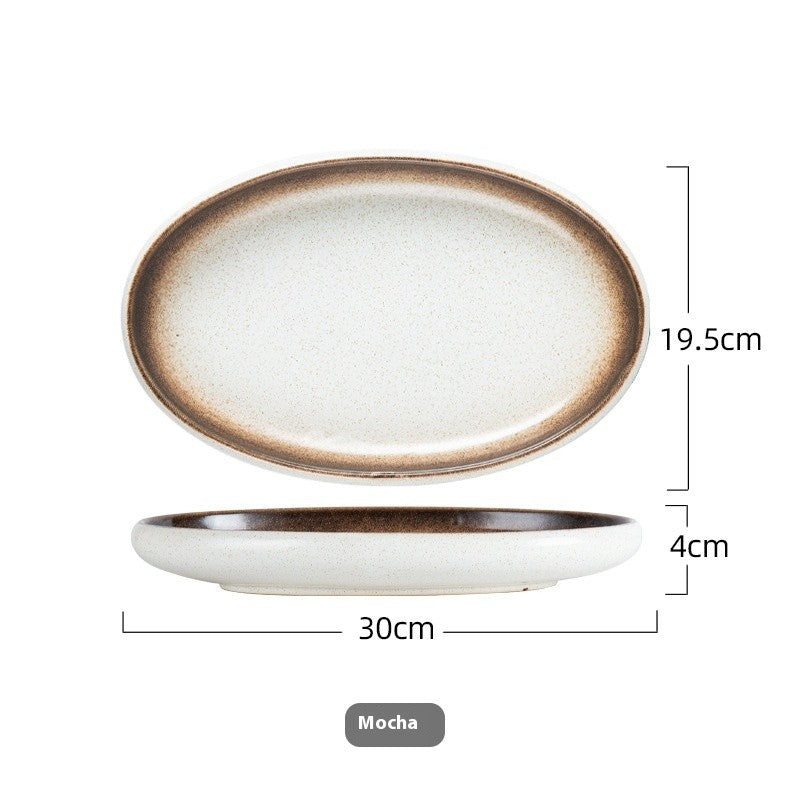 Tidal Curve Oval Steaming Platter
